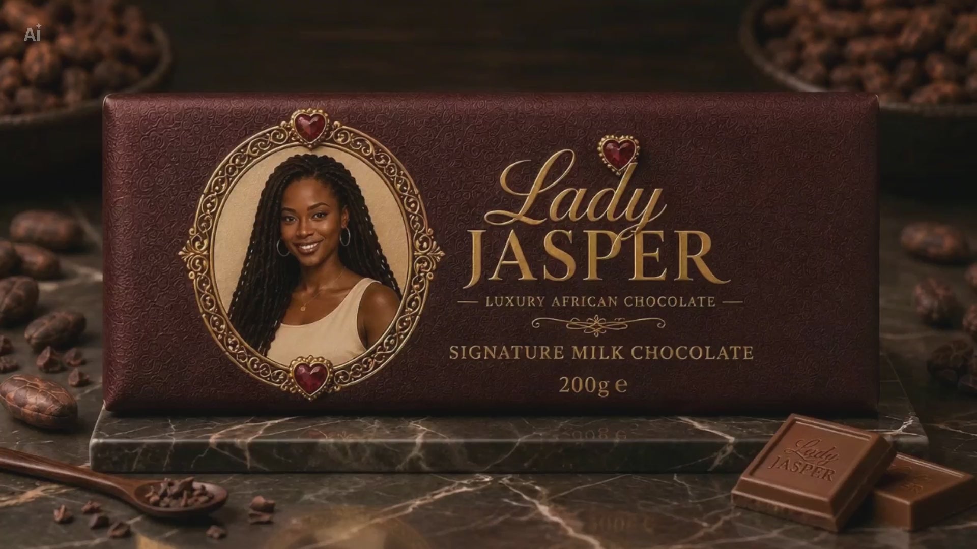 Lady Jasper Signature Milk Chocolate Bar